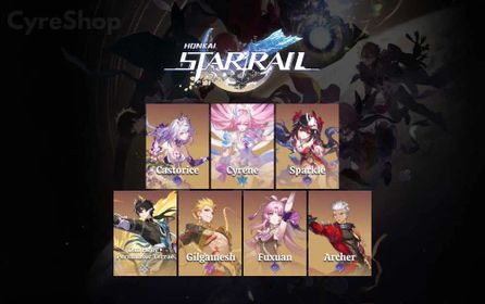[ASIA] Starter TL4 | Female | Castorice + Cyrene + Sparkle + Danheng PT + Archer | x3 Golden Companion | Departure Banner On (50/50 | #SR18e