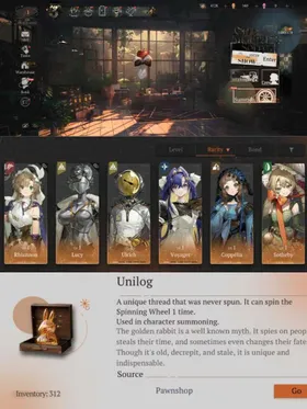 119 | Starter Lv1 | 310+Unilog | Rhiannon | Lucy | Global