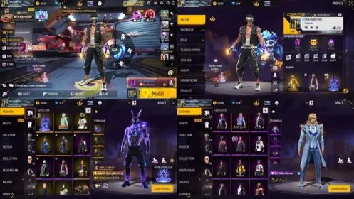 LVL 48 - 51 BUNDLE ( 12 MYTHIC ) - 88 COSTUME (12  MYTHIC ) - 100 WEAPON  ( 15 MYTHIC ) - 17 EMOTE - 19 BACKPACK - 10 PET - 19 KARAKTER - RANK DIAMON - FF126