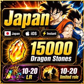 Japan | iOS | Starter Account | 15000 Dragon Stones, 10-20 LR, 10-20 limited role | Quick Transfer