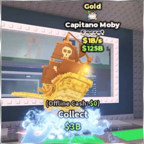 Gold Capitano Moby 1B/s - SAB - Steal a Brainrot - Roblox
