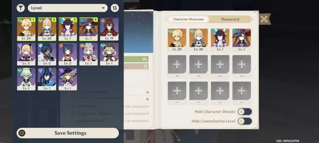 [asia]AR10 | male | Columbine + Jean + Mona | Random 4 stars heroes | low Explore | no top-up history | username and birthday unset #221