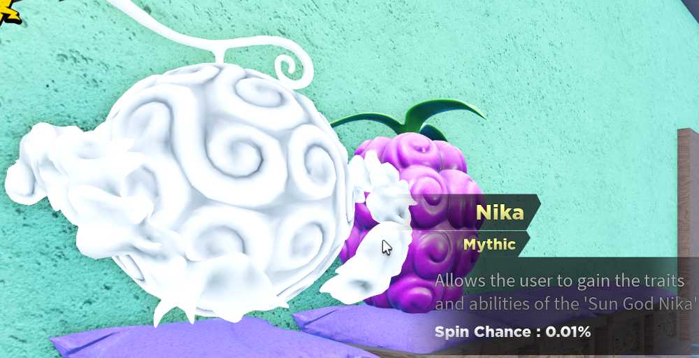 [Fruit Battlegrounds] Nika Fruit Level 182 Unverified Account