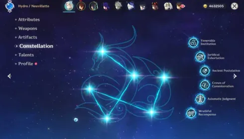 EU I NEUVILLETTE C6R5 + FURINA C6R1 + XIANYUN C6R2 I KAZUHA, RAIDEN C3R1, YELAN, HU TAO C1R4, NAHIDA C3R3, BAIZHU, ARLECCHINO