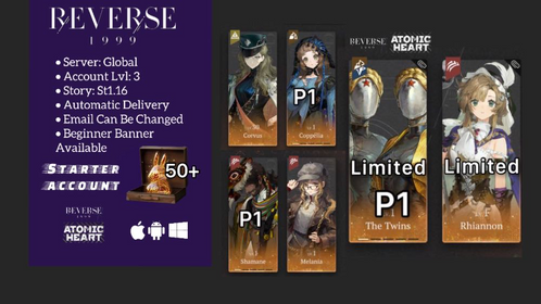 Global | Lv.3 | 6 ☆: P1 The Twins+ Rhiannon+Corvus+P1 Shamane+P1 Coppélia+Melania+48 Unilog  | ST1-16 | Novice Banner Available | #f02
