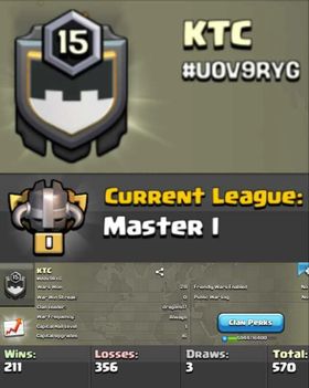 Level 15 clan || master 1 || rare 7 digit tag || name - KTC