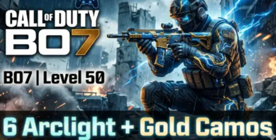 XBOX 🎮 COD (BO7) | 6 Arclight lvl 48+ | Account Lvl : 20-55 | Camos : 33+