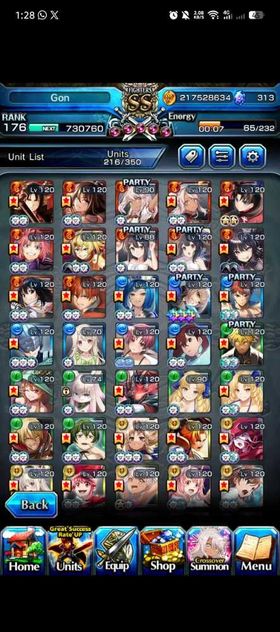 Global Endgame Rank 176 | 49/45 Ascend Units Houka, Saito, Shirou, Shadow (+Skin), + Ascend Full Crests + 38 Luck Units!! [Instant Delivery!]