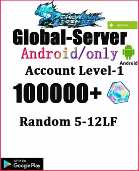 Global ⚡[Android/ only] 100000+ Chrono Crystal】+Random 5-12LF⭐BIND ID⭐ |  Level 1 initial account
