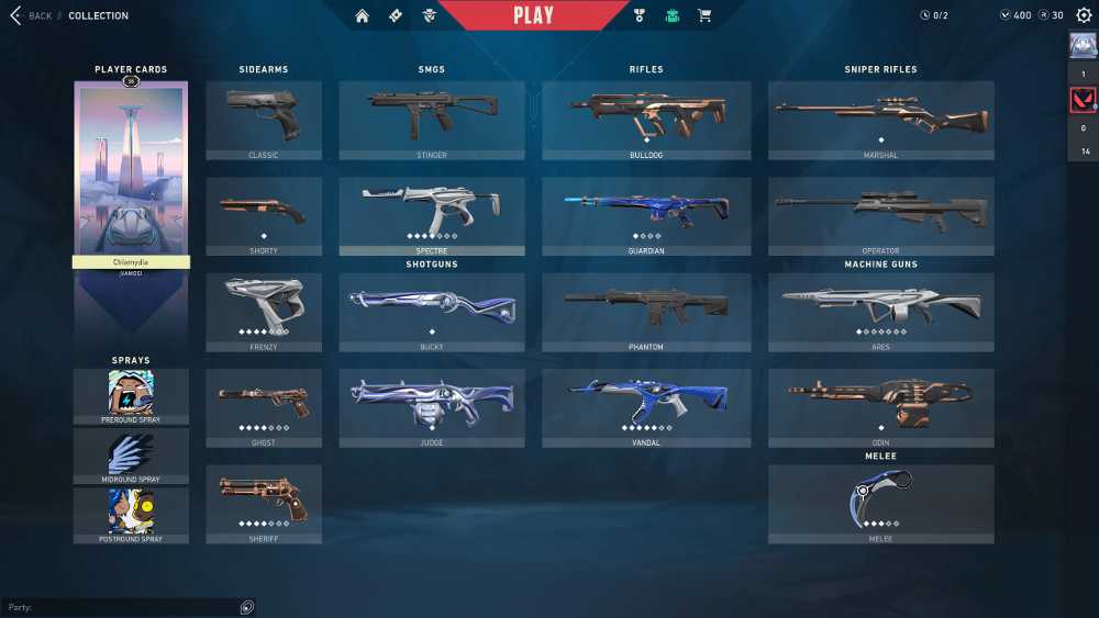 Compte Valorant (PC) - Rank Silver 2, Peak Gold 1 - Skins Vandal & Sheriff Ion