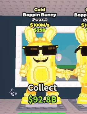 Gold Boppin Bunny - Secret $100M/s - Steal a Brainrot Fast Delivery