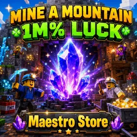 1M LUCK CRYSTAL | MINE A MOUNTAIN | ROBLOX