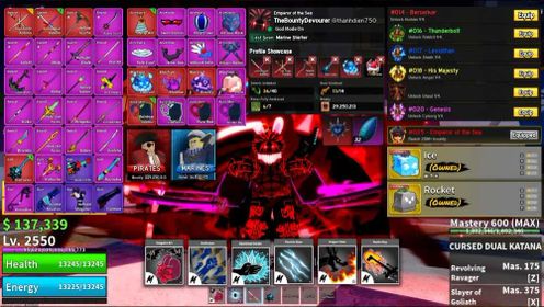 🐲Blox Fruit | 29.2M Pirate Bounty + 6.8M Marine Honor + 6 Race V4 + All Melee V2 + Perm ICE + All Legendary Haki | Visit my shop for more epic deals!