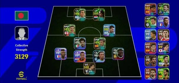 3129 Strength❤️‍🔥Balance Account❤️‍🔥Best Cf Cruyff (105)❤️‍🔥Hazard(102)❤️‍🔥Gk puruzzi(102)❤️‍🔥Guardiola(104)❤️‍🔥Gerrard(102)❤️‍🔥Tevez (106)❤️‍🔥Shevchenko(100)❤️‍🔥Only Konami Link
