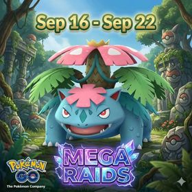 🥊 **10x Mega Venusaur Raids | September 16 – September 22 | 10x Mega Raids 💥 | ❌ No Raid Passes Included** 🎯
