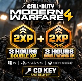 🔥 COD MW4 | 3 HOURS DOUBLE XP + 3 HOURS DOUBLE WEAPON XP ⚡ PC/PS/XBOX | CD KEY | FAST DELIVERY