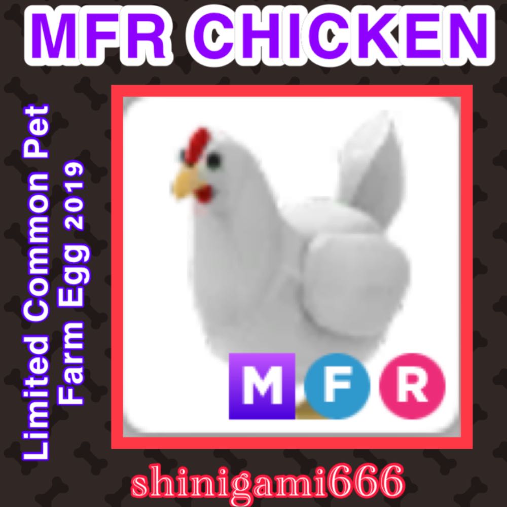 Adopt Me Mega Fly Ride Chicken MFR CHICKEN Limited Common Pet From