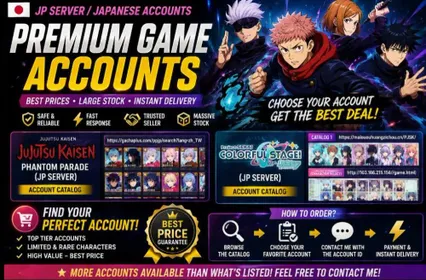 🎯 Jujutsu Kaisen Phantom Parade Japan Account Selector | 🌸 Best Prices • Huge Selection