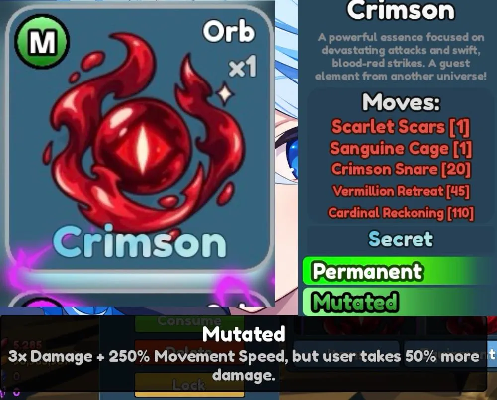Crimson mutated | elemental dungeon