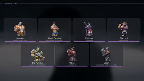 MR1154 //  4 CAPTAIN · EMMA FROST, JUBILEE, MAGIK, WHITE FOX | 3 LEGENDARY | 7 EPIC | Platinum II