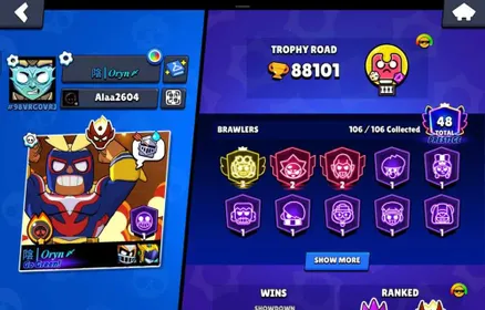 account with +88000trophy and full maxed with prestige 3, and masters.see description