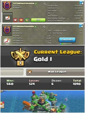 CLAN LEVEL 2 || GOLD LEAGUE 1|| NAME: SATAMANGPANAHON || RARE ENGLISH NAME || CLAN CAPITAL 8 || WIN- 560 | LOSS- 524 || LOW PRICE