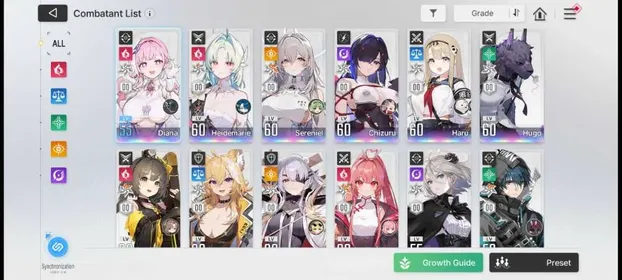 [ASIA] 3,5K Crystal | 17SSR Combatant + 3SSR Partner | Heidemarie ME1, Sereniel ME3, Veronica ME2, Mei Lin ME3, Luke ME2 | 1x Selector Combatants and Partner