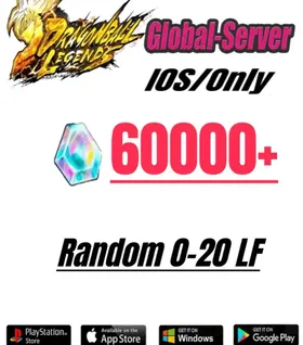 Global//[IOS only] 65000+Chrono Crystal】+Random 4-20LF|Baidan ID | The plot has been completed | DragonBall Legends
