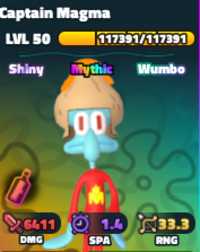 Spongebob Tower Defense | Shiny Wumbo Secret Trait Captain Magma