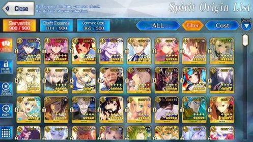 ⭐ [NA] 118 SSRs/159 WNP | 💥 NP5 Morgan + NP5 Gil | Massive Collector + Arturia Faces + Rin Faces + Birthday Resettable + Full Type-Moon Heroines