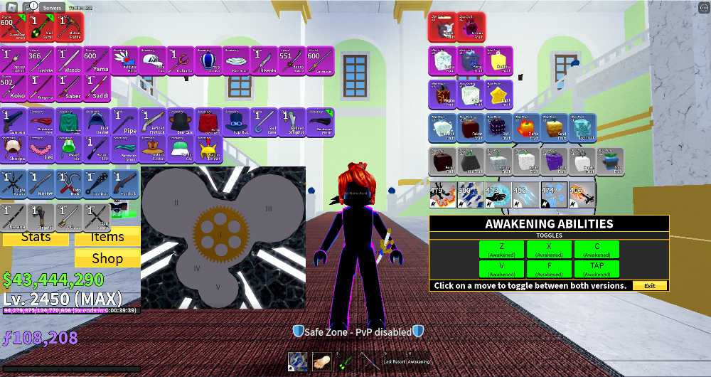 Blox Fruits Awaken Dough Human V4 GodHuman CDKHSSG 43M Beli