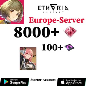 [Europe Server]💎8000+Hydra Crystal+Lian+Anima prototype×100+Account Story 3-1/Etheria: Restart