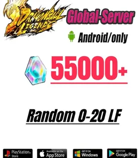 Global[Android only] 55000+Chrono Crystal】+Random 4-20LL|Baidan ID | The plot has been completed | DragonBall Legends