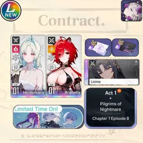 [Lv10] GLOBAL| Arabella + Sign Licinia (Partner Arabella) + Heidemarie |SelectiveRescueUntouch |Starter account