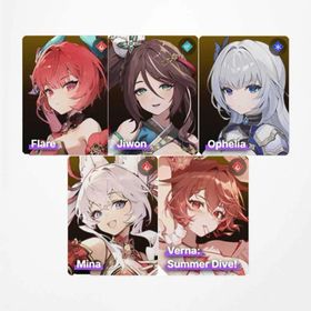 KR|Verna: Summer Dive+Mina+Jiwon+Flare+Ophelia|Only completed the tutorialg
