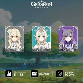 [ASIA] AR 10 | Vesna + Keqing C1 | All Unset | No Cheat | Fast Delivery | VesK10F