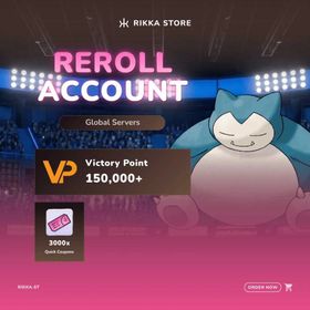 ☆ Global | 150000+ VP | 3000x Quick Coupons | Snorlax | 60x Pulls Account | DM for Catalog