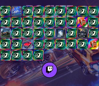 🧨 Twitch Drops ❤️ Squishy x Hyundai RL Cup 💜 Rocket League [Total 40 Items]