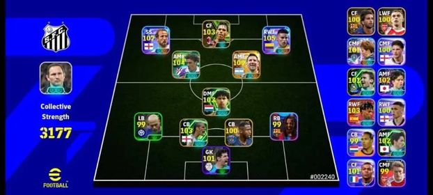 3177 CS | Only Konami Account | 109 Messi × 107 Kane × 105 James Rodriguez × 104 Rui Costa | Packed Bench |