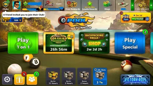 [[[ 💯% Fair Made Safe Account✅ ]]] 1 Billion Coins✅🌟50+ level💎+ Multimillionaire Cue✅🔥All tables open till Berlin + Name Change Possible✅(( Android / IOS / PC✅ ))