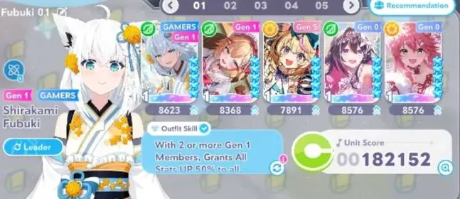 starter 5 5* fubuki,miko,haato,polka,azki beginner on