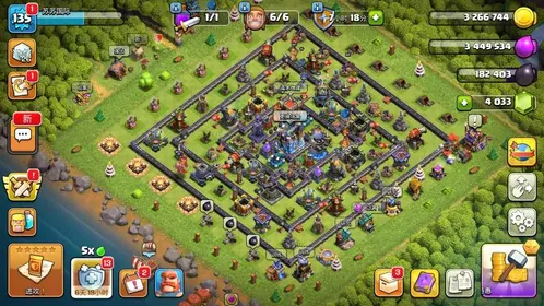 [Instant delivery] TH18 , Lv19 walls, 6 builders, upgraded troops, 6-hero total 263+, 9 epic equipments, CC75-1