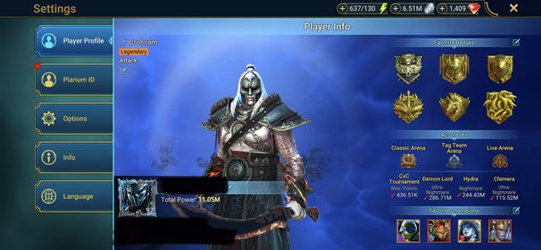 [4 Mythical Champions][11.05M] Lady Mikage,Lazarius,Gharol,Embrys + 111 LEGENDARY (Marius,Siphi 394,Leonardo,Nekhret,Warlord(6*),Lamasu(5*),Noelle(5*),Armanz,Predator,Thor(6*),BEK(6*),Hilvi(5*),Kymar(5*),Tholin(5*)...) + 1k UNM + 1k NM HYDRA + RTA AVATAR