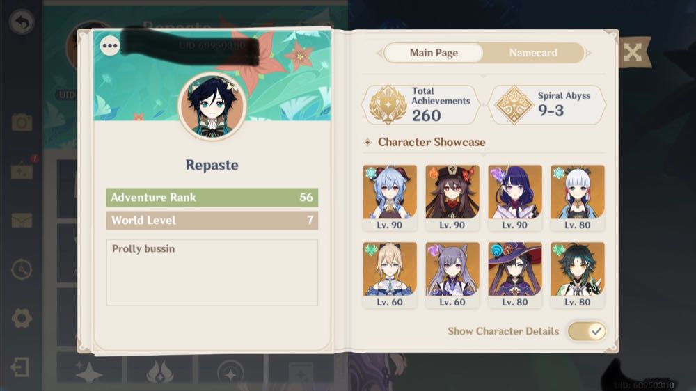 Genshin Account Ar 57