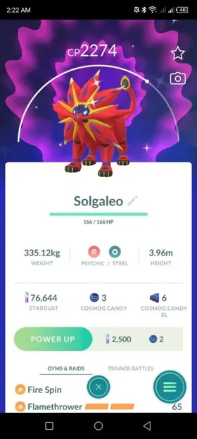 Shiny Solgaleo Mini Account - Pokemon Go