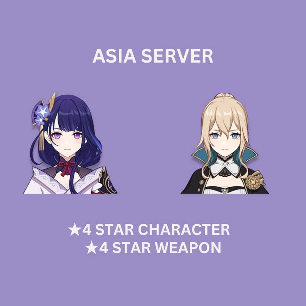 [ASIA] Starter Raiden Shogun Baal + Jean AR10