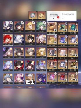 [ASIA TL70] [8 SIGNATURE LC] Himeko Nova, Robin Summeretto, Mortenax Blade, Ashveil, Gilgamesh, Huohuo, Yao Guang, Sparxie, The Herta, Ruan Mei, Aglaea, Rin Tohsaka, Sparkle, Silver Wolf LVL 999, Sunday, E1 Archer