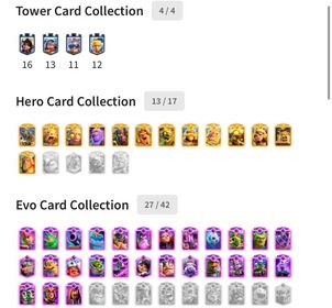 #CR680 ❤️LV1963 WITH 13 HERO, 27 EVO| CYCLE/ CONTROL DECK| 197 FRAG HERO, 44 LV16| 24 SKIN, 8 RULERS❤️