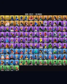129 Skins Travis Scott ⭐️ Deadpool ⭐️ Astro Jack ⭐️ Juice WRLD ⭐️ Meowscles ⭐️ Midas ⭐️ Fishstick ⭐️ Aura ⭐️ Siren ⭐️ Scarlet Commander ⭐️ Echo ⭐️ Sparkplug ⭐️ Skye ⭐️ Rippley vs Sludge ⭐️ Catalyst ⭐️ Pitstop ⭐️ Clinical Crosser ⭐️ Reaper m247570656