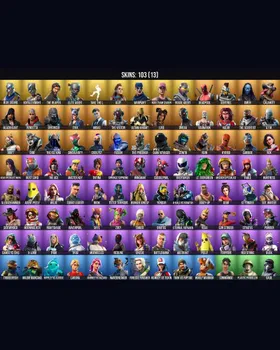 103 Skins Blue Squire ⭐️ Royale Knight ⭐️ The Reaper ⭐️ Elite Agent ⭐️ Take The L ⭐️ Deadpool ⭐️ Meowscles ⭐️ Peely ⭐️ Midas ⭐️ Skye ⭐️ Rippley vs Sludge ⭐️ Catalyst ⭐️ Ravenpool ⭐️ Cuddlepool ⭐️ Reaper ⭐️ Omega ⭐️ Aloy ⭐️ Warpaint ⭐️ Fabl m245291807